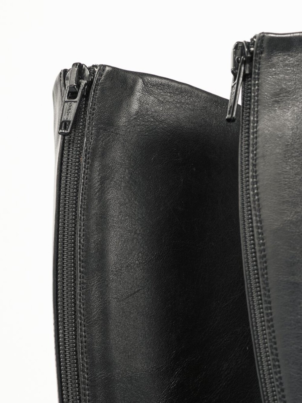 Christian Louboutin Zepita Black Leather Knee-High Wedge Boots - Picture 9 of 10